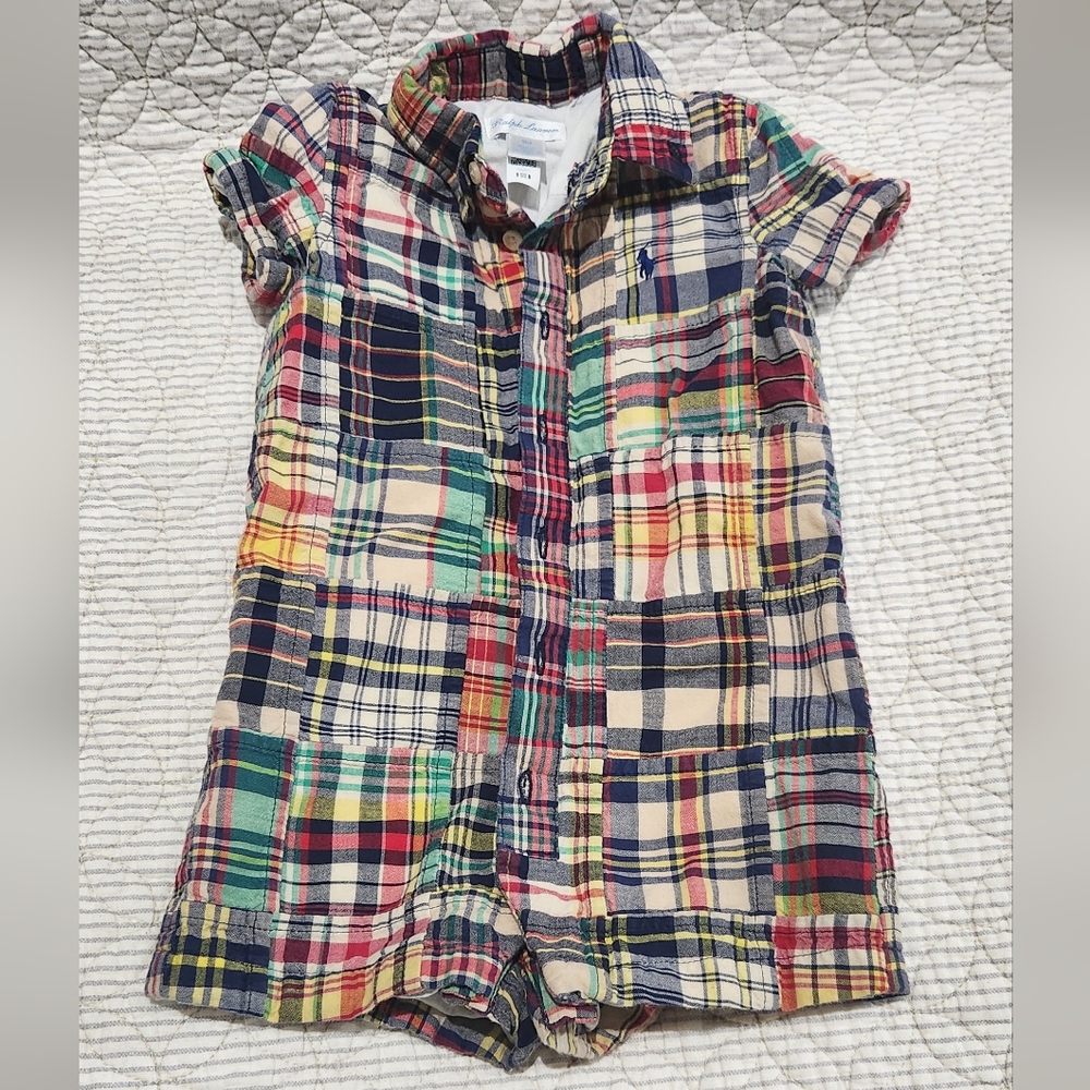 Ralph Lauren Patchwork Romper